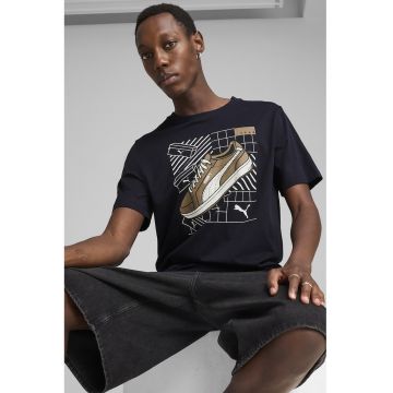 Tricou regular fit de bumbac cu model grafic