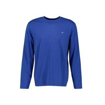 Bluza din bumbac Shield - Albastru indigo