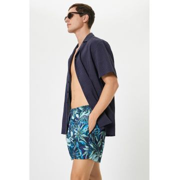 Boxeri de baie cu model tropical