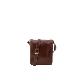 Geanta crossbody de piele cu bareta ajustabila
