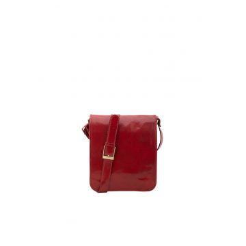 Geanta crossbody de piele cu bareta ajustabila