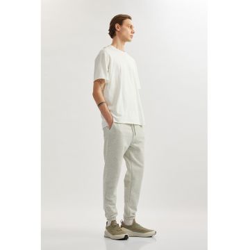 Pantaloni de trening din bumbac si snur