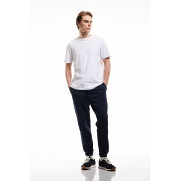 Pantaloni de trening din bumbac si snur