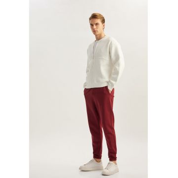 Pantaloni de trening din bumbac si snur