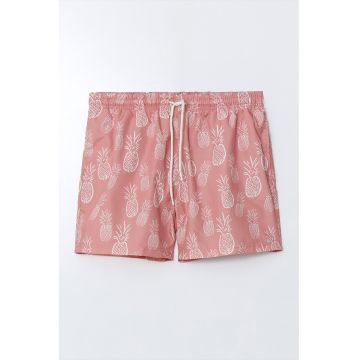 Pantaloni scurti cu model si snur