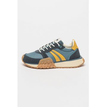 Pantofi sport cu garnituri de piele intoarsa