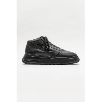 Pantofi sport mid-high de piele