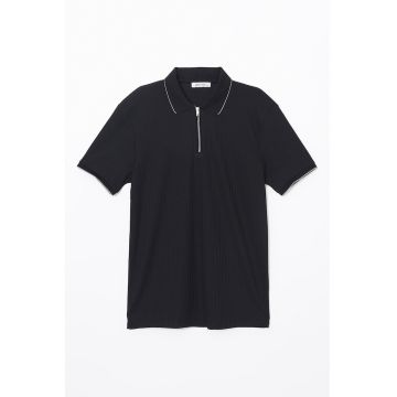 Tricou polo striat