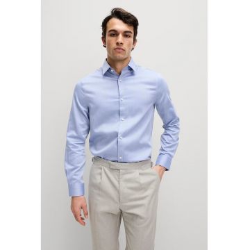 Camasa regular fit de bumbac - Albastru deschis