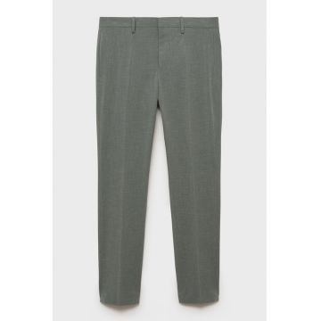 Pantaloni super slim cu pliuri