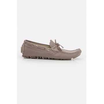 Pantofi boat de piele
