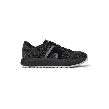 Pantofi sport din material textil cu aspect tricotat