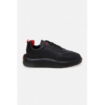 Pantofi sport din piele cu model texturat