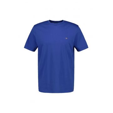 Tricou regular fit din bumbac Shield - Albastru
