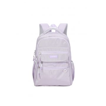 Rucsac cu buzunare multiple cu fermoar - Violet