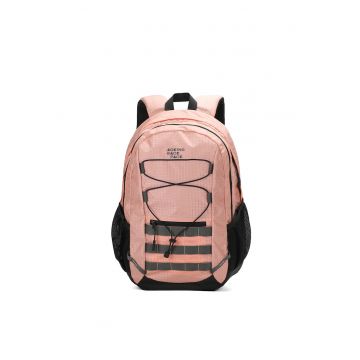 Rucsac cu inchidere cu fermoar si logo - Rosu