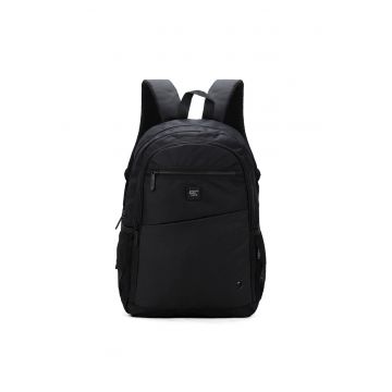 Rucsac din material textil cu barete ajustabile 181077 - Negru