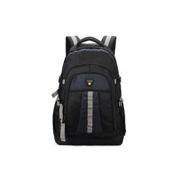 Rucsac din material textil cu barete multiple Rucsac din material textil cu barete multiple