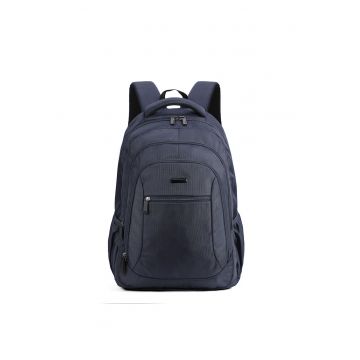 Rucsac din material textil cu model uni Rucsac din material textil cu model uni
