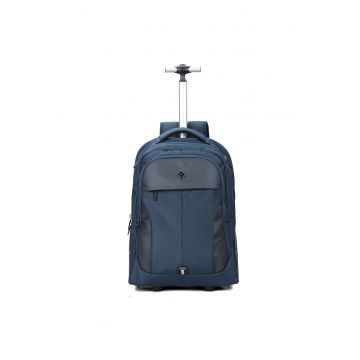 Rucsac-troler cu segmente din piele ecologica Rucsac-troler cu segmente din piele ecologica