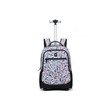 Rucsac unisex cu compartimente multiple - Alb
