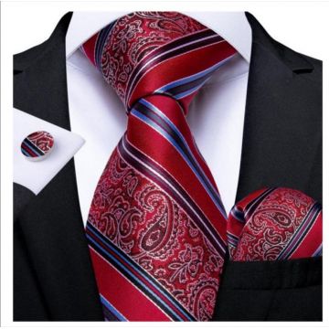 Set cravata + batista + butoni - matase - model 138