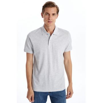 Tricou polo din bumbac pique