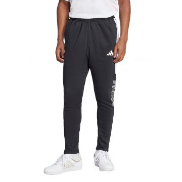 Pantaloni de trening din amestec de bumbac cu logo