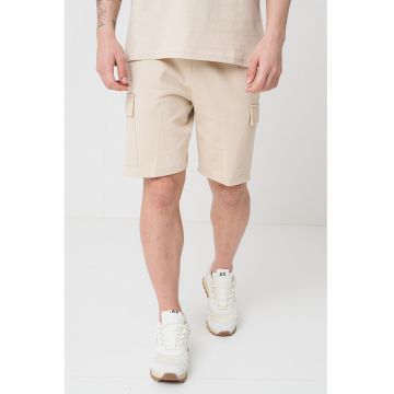 Pantaloni scurti cargo cu snur de ajustare