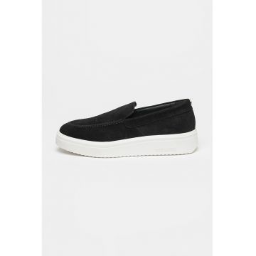 Pantofi loafer de piele intoarsa Fletcher - Negru