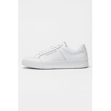 Pantofi sport cu de piele cu garnituri din material sintetic