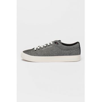 Pantofi sport din in cu logo