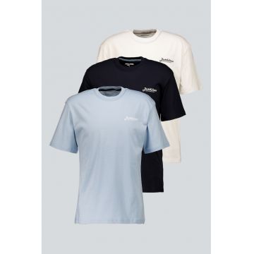 Set de tricouri cu decolteu rotund - 3 piese