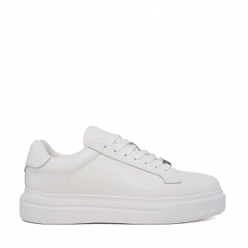 Sneakers ușori bărbați Benvenuti albi din piele 3859BP581A