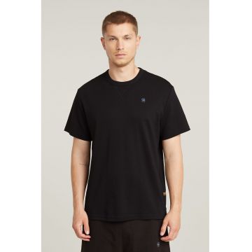 Tricou de bumbac organic cu decolteu la baza gatului