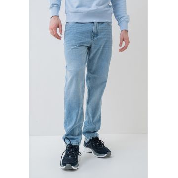 Blugi relaxed fit de denim cu buzunare