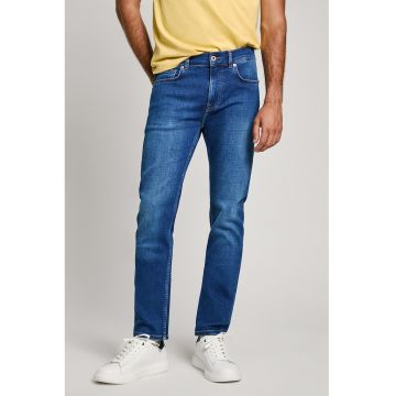 Blugi slim fit cu talie medie