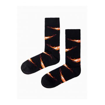 Clothing Șosete amuzante pentru bărbați Zander negru