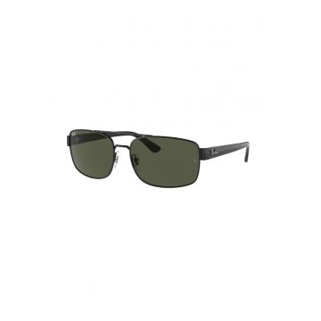 Ochelari de soare patrati cu lentile in degrade - Negru