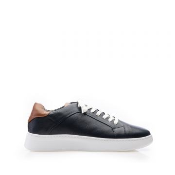 Pantofi sport bărbați din piele naturală, Leofex - Mostră 628 Blue Box Pantofi sport bărbați din piele naturală, Leofex - Mostră 628 Blue Box