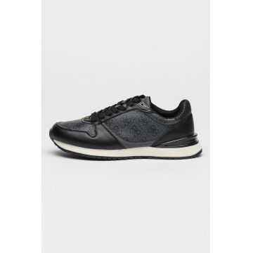 Pantofi sport cu garnituri din material textil si model