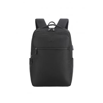 Rucsac unisex cu buzunar pentru laptop - Negru
