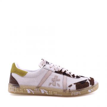 Sneakers bărbați Premiata Bonnie albi din piele și textil 1699BP7342A Sneakers bărbați Premiata Bonnie albi din piele și textil 1699BP7342A