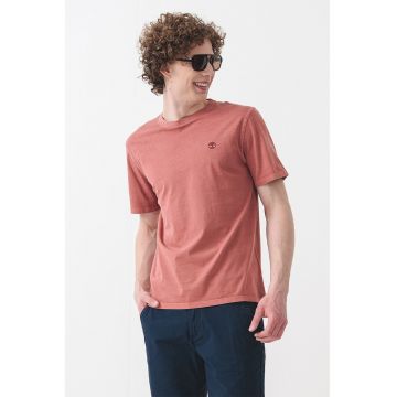 Tricou cu decolteu la baza gatului si logo