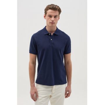 Tricou de bumbac cu guler polo