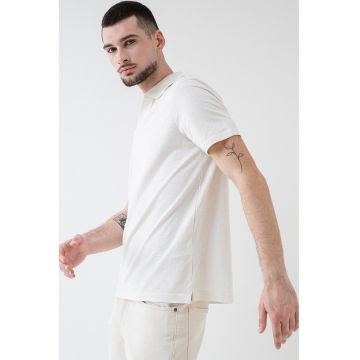Tricou polo din amestec de bumbac de bumbac organic