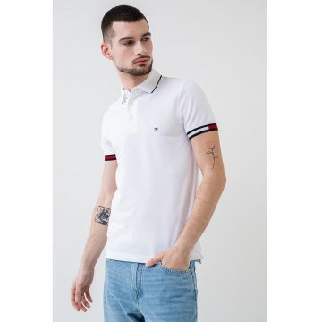 Tricou polo slim fit Signature