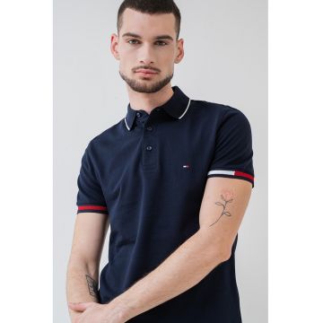 Tricou polo slim fit Signature