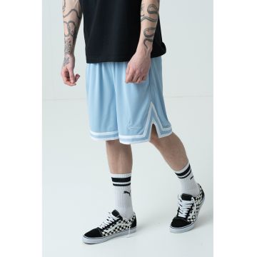 Bermude relaxed fit cu logo brodat