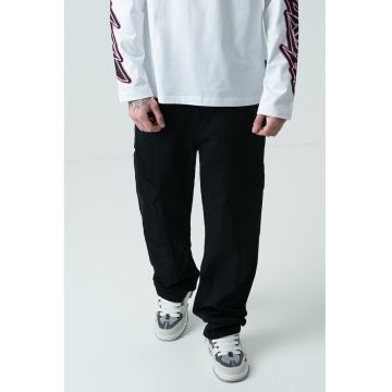 Pantaloni cargo cu talie medie